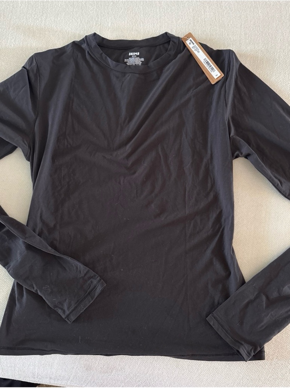 NWT Skims Fits Everybody Tee - Black Onyx Size M